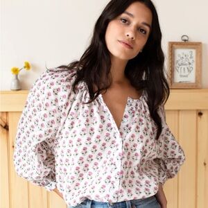 Emerson Fry Block Print Blouse